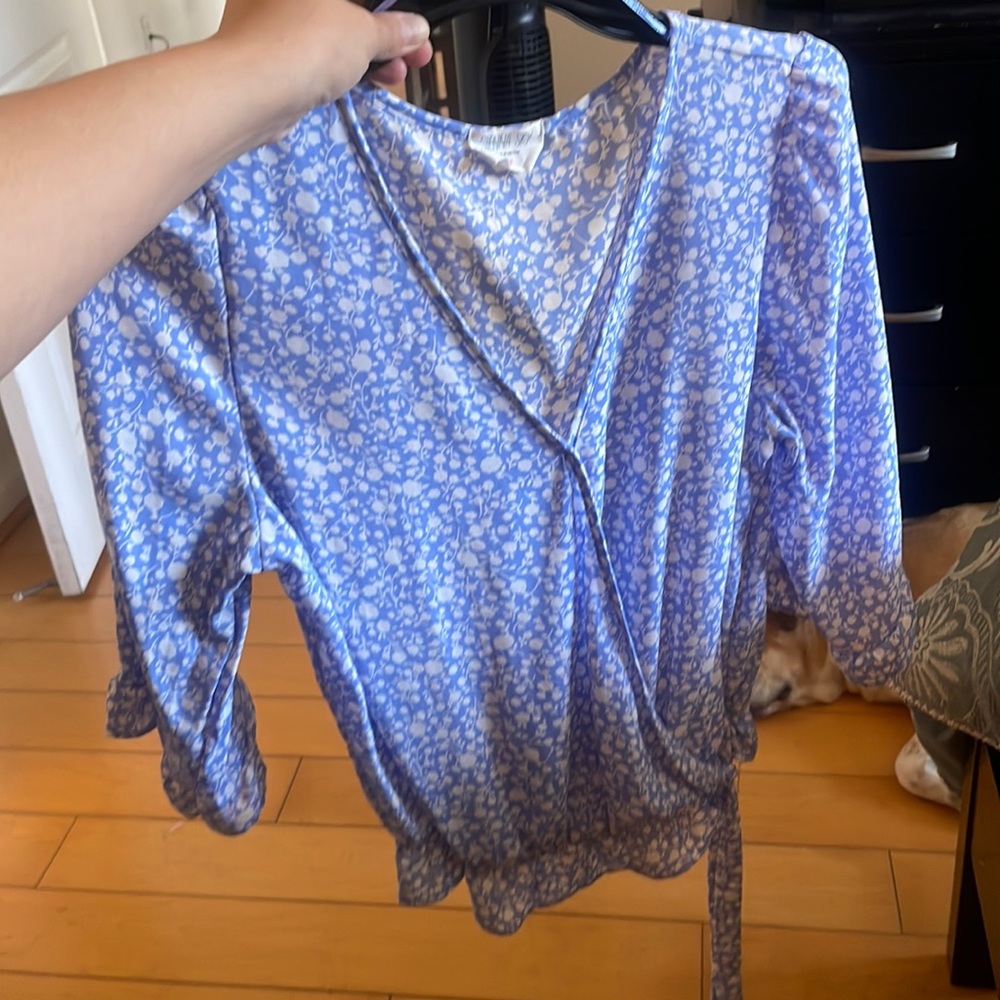 Sienna sky Blue Blouse size medium